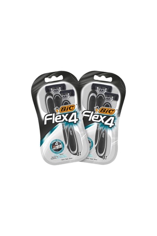 2 x 3 rasoirs jetables pour homme Bic Flex4 - 4 lames