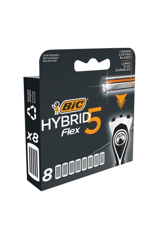 8 lames de rasoir pour homme Hybrid Flex 5 - 5 lames