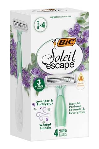 4 rasoirs jetables pour femme Soleil Escape - 3 lames