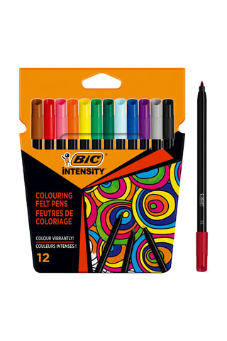 12 feutres de coloriage pour adultes à pointe fine Intensity