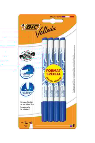 8 feutres effaçables à sec Velleda® 1721 - Bleu