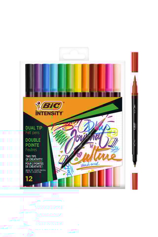 12 feutres d'écriture pour adultes Intensity Dual Tip