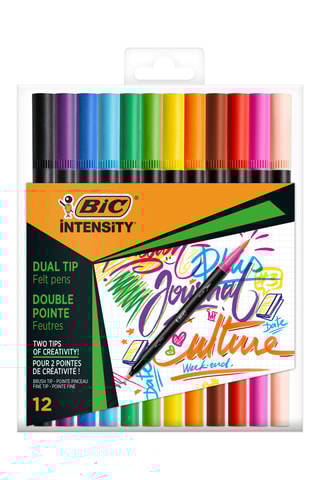12 feutres d'écriture pour adultes Intensity Dual Tip