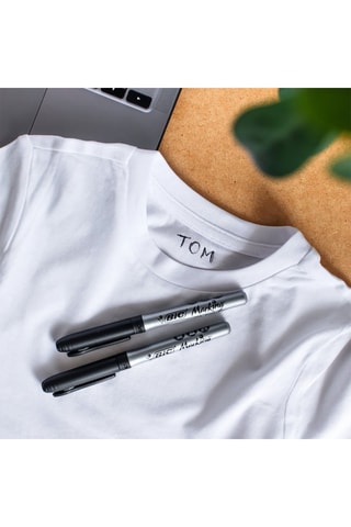 BIC Marking Texile Feutres Textiles Pointe Ultra Fine - Noir, Blister de 2