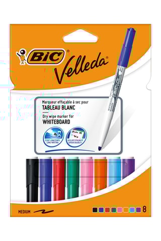 8 feutres effaçables à sec Velleda® 1741 - 8 encres