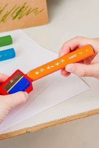 10 crayons de couleur multi-surfaces avec mines XXL