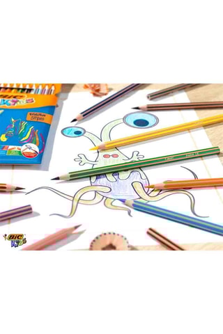 24 crayons de couleur Evolution Stripes