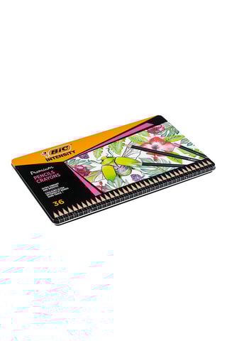 Boîte Premium Intensity Woodcase - 
36 crayons de couleurs
