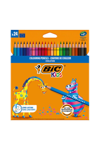 Crayons de couleur Kids Evolution ECOlution - 24 pièces