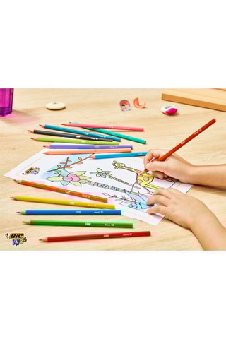24 crayons de couleur Kids Tropicolors - Dès 5 ans