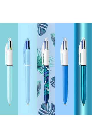 15 stylos-bille 4 couleurs - 4 encres