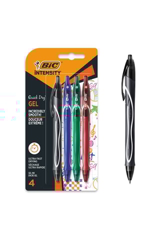 4 stylos Gel-ocity Quick Dry - 4 encres
