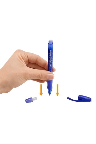 6 Illusion recharges pour stylo gel effaçable pointe moyenne - Bleu