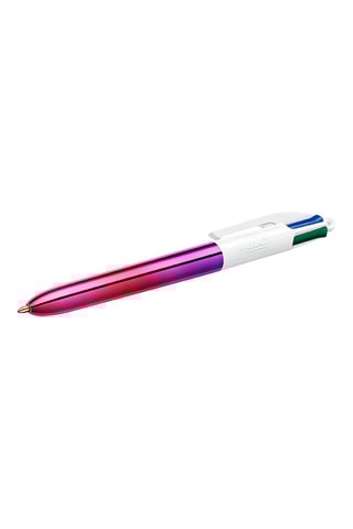 3 stylos-bille 4 couleurs irisés - 4 encres