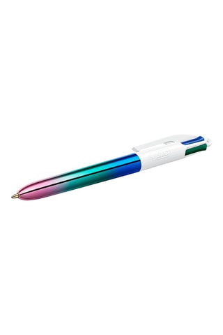 3 stylos-bille 4 couleurs irisés - 4 encres