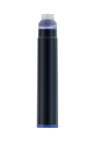 BIC Cartouches d'Encre Courtes Standard pour Stylos-Plume - Bleu Effaçable, Blister de 24