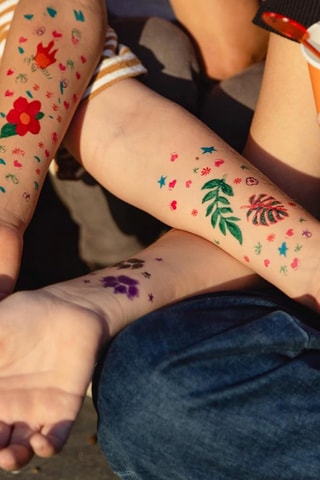 Stylos et pochoirs pour tatouages temporaires Kids - Dès 6 ans
