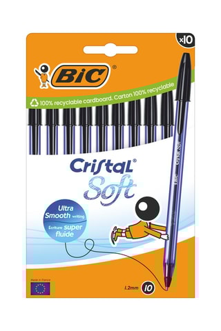 Pochette de 10 stylos-bille Cristal Soft