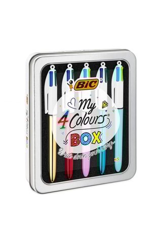 5 stylos-bille 4 couleurs My 4 Colours Box - 8 encres