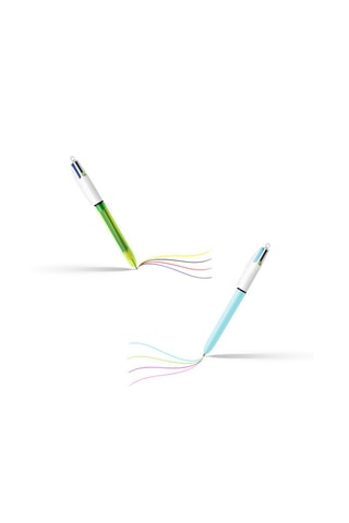 Pot à 6 stylos-bille 4 couleurs - 6 encres