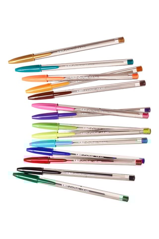 20 stylos-bille Cristal Soft - Couleurs assorties