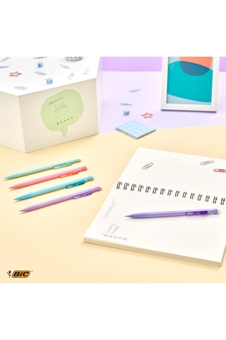 12 porte-mines Matic Pastel avec mines de rechange