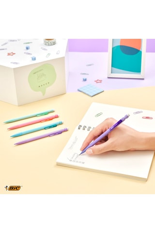 12 porte-mines Matic Pastel avec mines de rechange