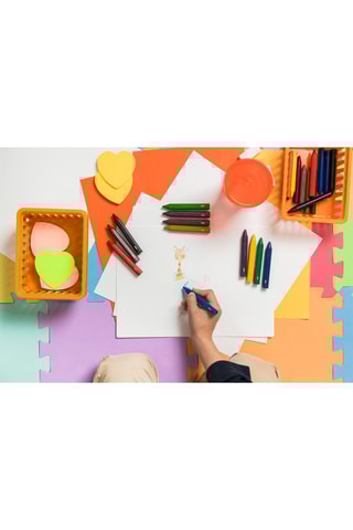 BIC Kids Plastidecor Triangle Craies de Coloriage - Couleurs Assorties, Etui Carton de 12