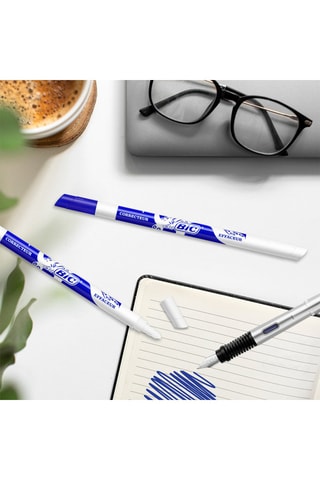12 effaceurs - 
Encre bleue