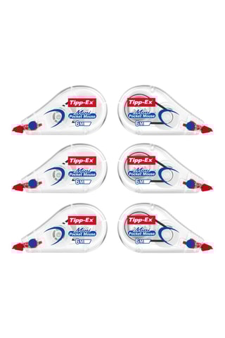 10 correcteurs Tipp-Ex mini pocket Mouse Ruban - 6 m x 5 mm