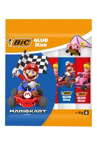 6 bâtons de colle Glue Stick Mario Kart - 6 x 8 g
