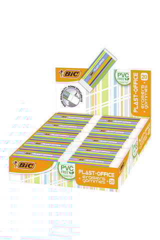 20 gommes Plast-Office