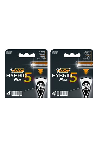 2 x 4 recharges de rasoir pour homme Hybrid 5 Flex