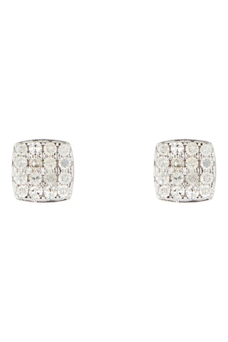 Brincos    Ouro branco e diamantes