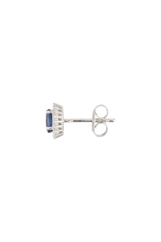 Brincos Abra  Ouro branco, diamantes e safiras