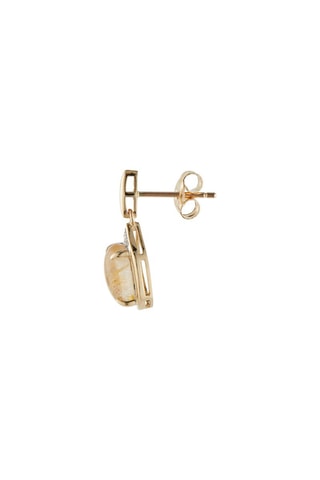 Brincos Fanaa Ouro amarelo diamantes e rutilo