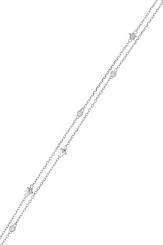 Pulseira Ligne de Vie Ouro branco e diamantes