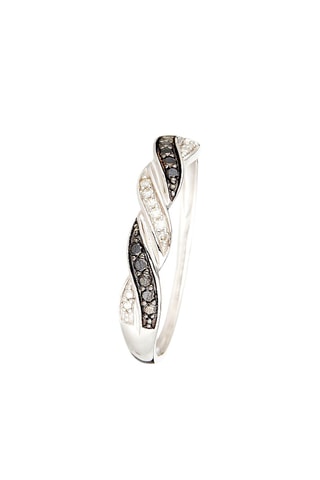 Anel Ragon Ouro branco e diamantes