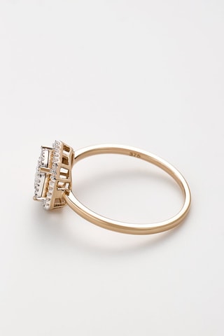 Anel De amor e ternura Ouro amarelo e diamante