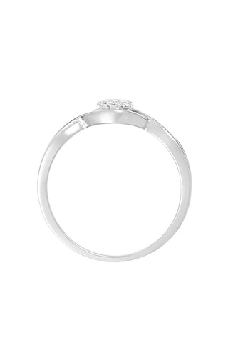 Anel solitário Touch of Magic Ouro branco e diamantes