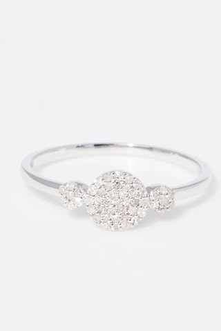 Anel Mon Soleil Ouro branco e diamantes