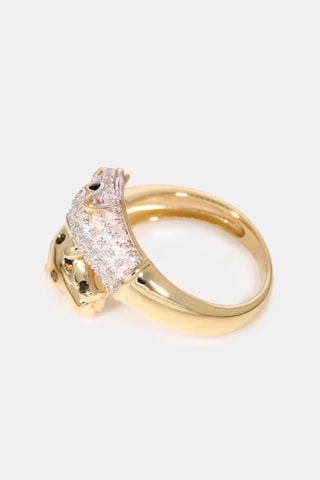 Anel Rivale de panthères - Ouro amarelo, diamantes e safiras