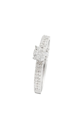 Anel Magana Ouro branco e diamantes