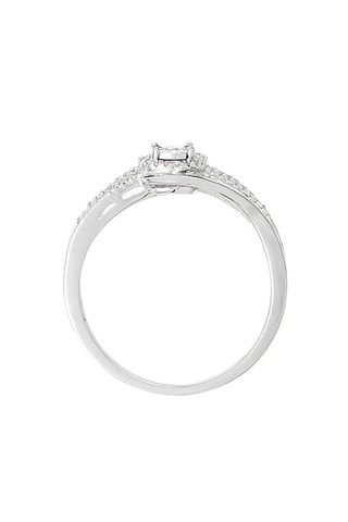 Anel solitário Elue De Ton Cœur Ouro branco e diamantes
