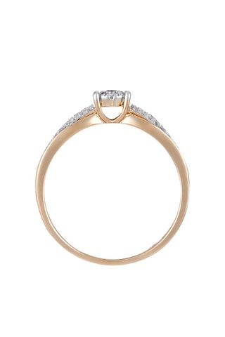 Anel solitário La Promise Ouro amarelo e diamantes