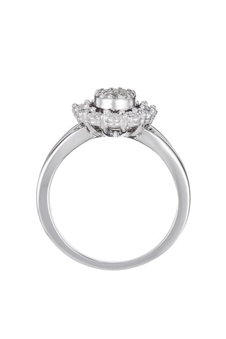 Anel solitário Mon seul amour   Ouro branco e diamantes