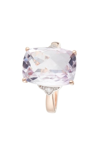 Anel Pink Hill  Ouro rosa, ametista e diamantes