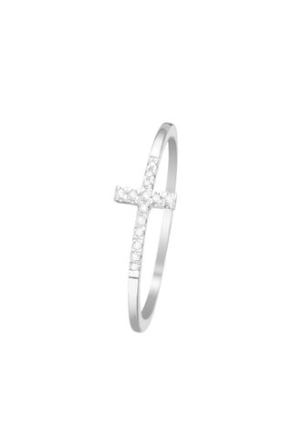 Anel Christiane Ouro branco e diamantes