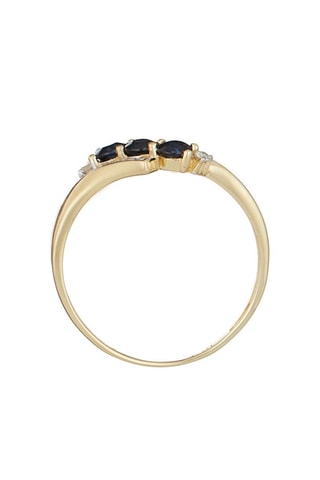 Anel Melbourne Ouro amarelo, safiras e diamantes