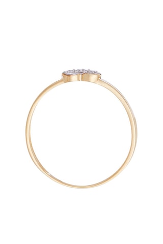 Anel Gravé dans mon Coeur Ouro amarelo e diamantes